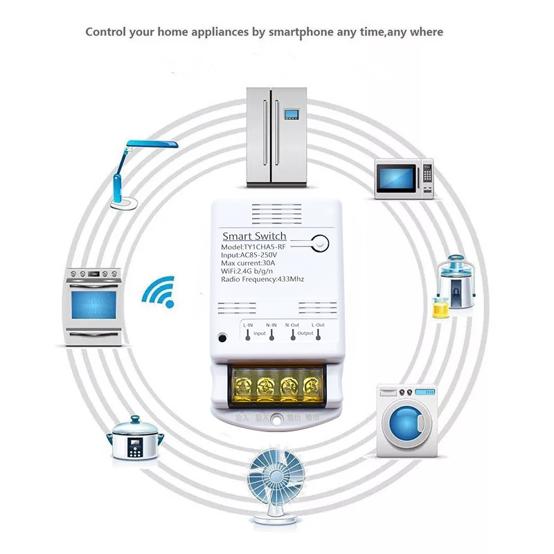 Wifi 30A Relay Module 85-250V  - Tuya 4 Channel review and price