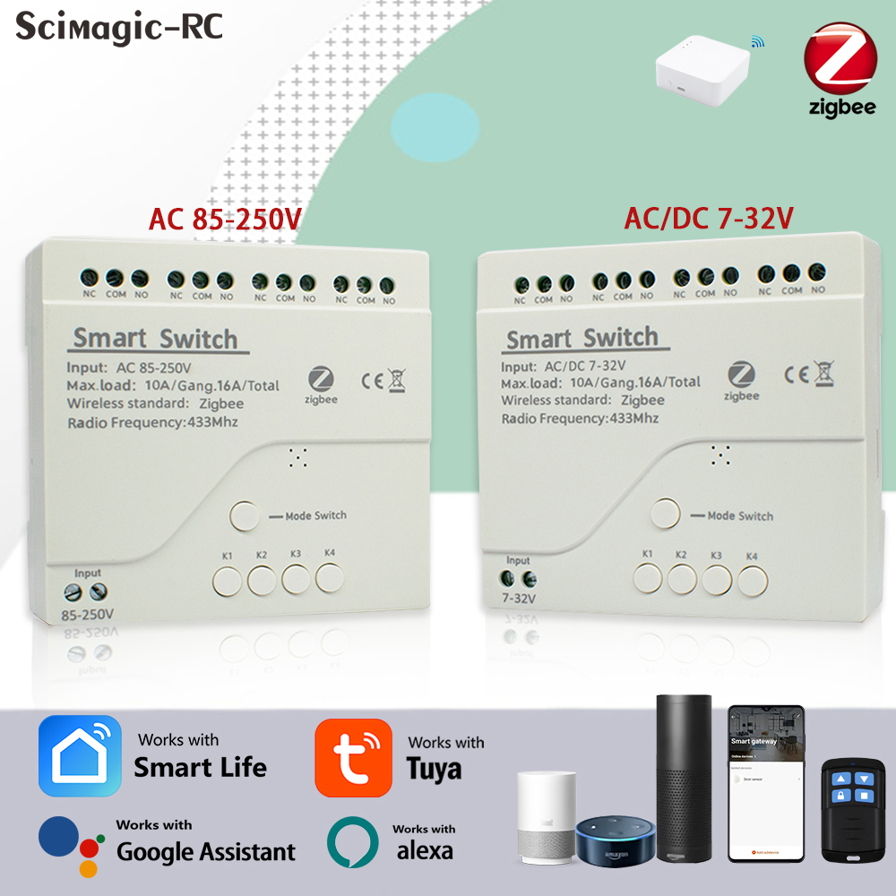 4CH Zigbee Tuya Smart Home Rel - Home Assistant Tuya review and price
