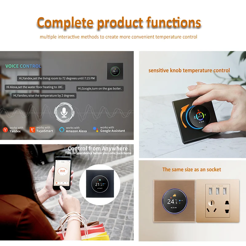 In stock Tuya Knob Thermostat  - Tuya Smart review and price