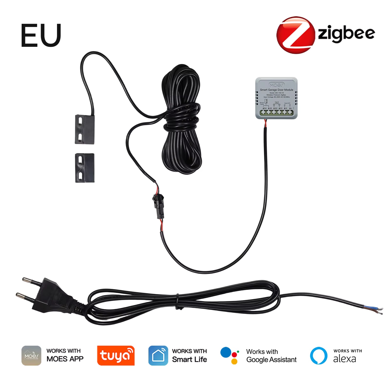 MOES Zigbee Garage Door Contro - Home Assistant Tuya review and price