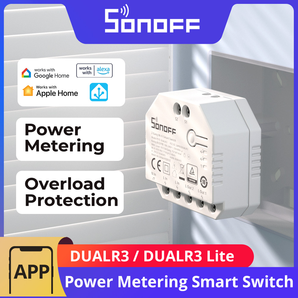 SONOFF DUALR3 / DUALR3 Lite 2  - Sonoff Mini R4 review and price